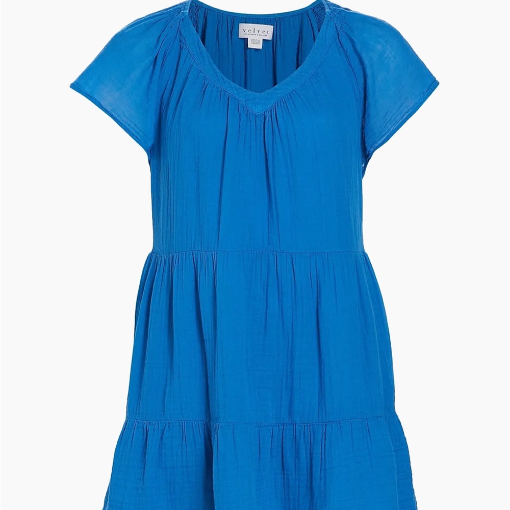 Velvet by Graham & Spencer Blue Mini Dress